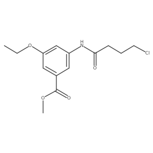 3-(4-Chloro-butanoylamino)-5-ethoxy-benzoic acid methyl ester结构式