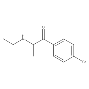 1-(4-Bromophenyl)-2-(ethylamino)propan-1-one结构式