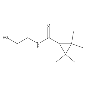 N-(2-Hydroxyethyl)-2-2-3-3-tetramethylcyclopropane-1-carboxamide Structure