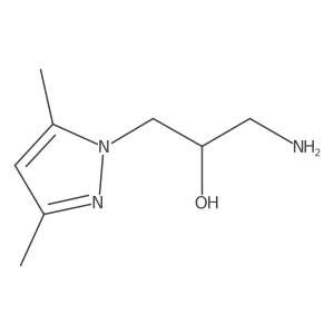 1-Amino-3-(3,5-dimethyl-1H-pyrazol-1-YL)propan-2-OL Structure