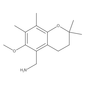 (6-Methoxy-2,2,7,8-tetramethylchroman-5-yl)methanamine结构式