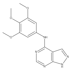 N-(3,4,5-trimethoxyphenyl)-1H-pyrazolo[3,4-d]pyrimidin-4-amine结构式
