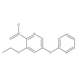 3-Ethoxy-2-nitro-5-(pyridin-2-yloxy)pyridine结构式