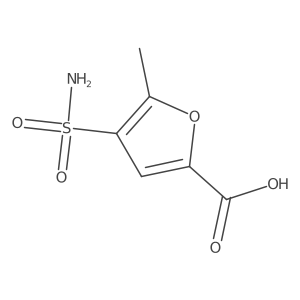 5-Methyl-4-sulfamoylfuran-2-carboxylic acid Structure