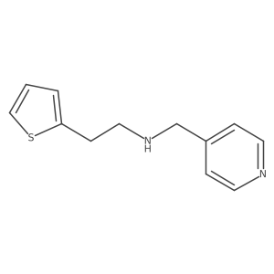 N-(Pyridin-4-ylmethyl)-2-(thiophen-2-yl)ethan-1-amine结构式