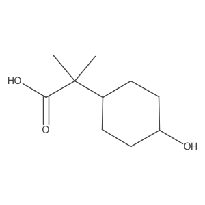 2-(4-Hydroxycyclohexyl)-2-methylpropanoic acid Structure