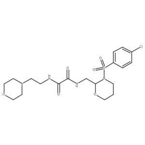 N1-((3-((4-chlorophenyl)sulfonyl)-1,3-oxazinan-2-yl)methyl)-N2-(2-morpholinoethyl)oxalamide Structure