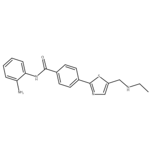 n-(2-Aminophenyl)-4-{5-[(ethylamino)methyl]-1,3-thiazol-2-yl}benzamide结构式