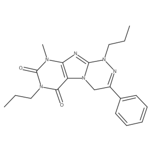 9-methyl-3-phenyl-1,7-dipropyl-7,9-dihydro-[1,2,4]triazino[3,4-f]purine-6,8(1H,4H)-dione Structure