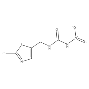 N-(2-chlorothiazol-5-ylmethyl)-N'-nitrourea结构式