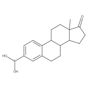 ((8R,9S,13S,14S)-13-Methyl-17-oxo-7,8,9,11,12,13,14,15,16,17-decahydro-6H-cyclopenta[a]phenanthren-3-yl)boronic acid结构式