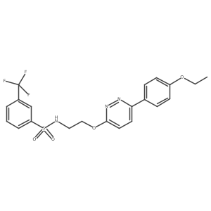 N-(2-((6-(4-ethoxyphenyl)pyridazin-3-yl)oxy)ethyl)-3-(trifluoromethyl)benzenesulfonamide Structure