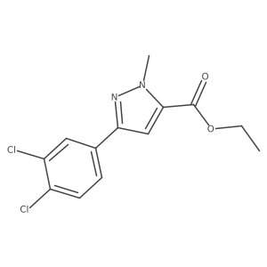 5-(3,4-dichloro-phenyl)-2-methyl-2H-pyrazole-3-carboxylic acid ethyl ester Structure