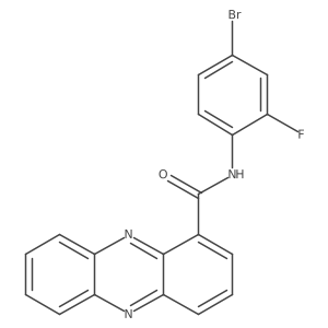 N-(4-bromo-2-fluorophenyl)phenazine-1-carboxamide结构式