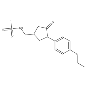 N-((1-(4-ethoxyphenyl)-5-oxopyrrolidin-3-yl)methyl)methanesulfonamide Structure