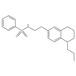 N-(2-(1-propyl-1,2,3,4-tetrahydroquinolin-6-yl)ethyl)benzenesulfonamide Structure