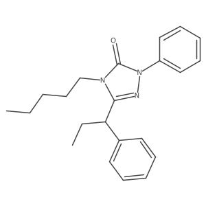 2,4-Dihydro-4-pentyl-2-phenyl-5-(1-phenylpropyl)-3H-1,2,4-triazol-3-one Structure