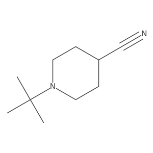 1-Tert-butylpiperidine-4-carbonitrile Structure