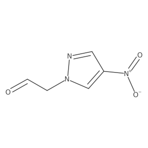 (4-nitro-1H-pyrazol-1-yl)acetaldehyde结构式