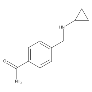 4-[(Cyclopropylamino)methyl]benzamide结构式