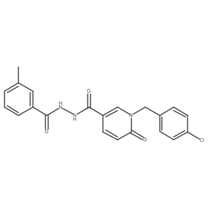 N'-{1-[(4-chlorophenyl)methyl]-6-oxo-1,6-dihydropyridine-3-carbonyl}-3-methylbenzohydrazide Structure