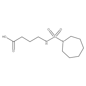 4-(Azepane-1-sulfonamido)butanoic acid Structure