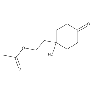 4-[2-(Acetyloxy)ethyl]-4-hydroxycyclohexanone结构式