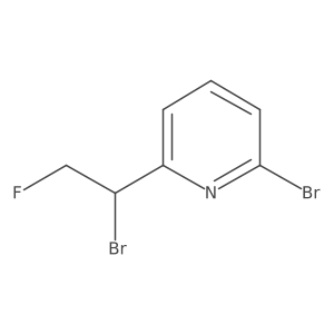 2-Bromo-6-(1-bromo-2-fluoroethyl)pyridine Structure
