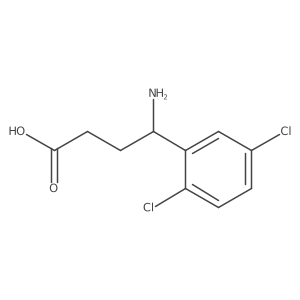 4-Amino-4-(2,5-dichlorophenyl)butanoic acid结构式