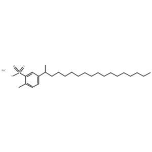Benzenesulfonic acid, methyloctadecyl-, sodium salt Structure