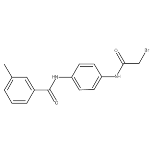 N-{4-[(2-Bromoacetyl)amino]phenyl}-3-methylbenzamide结构式