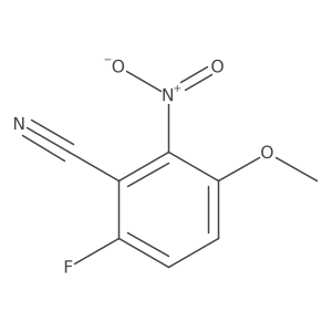 6-Fluoro-3-methoxy-2-nitrobenzonitrile Structure
