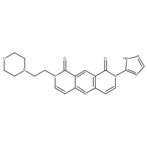 2-(2-morpholinoethyl)-8-(1H-1,2,4-triazol-5-yl)pyrido[4,3-b][1,6]naphthyridine-1,9(2H,8H)-dione Structure
