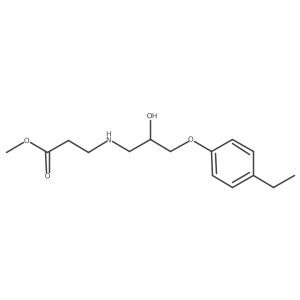 N-[3-(4-Ethylphenoxy)-2-hydroxypropyl]-I(2)-alanine methyl ester结构式