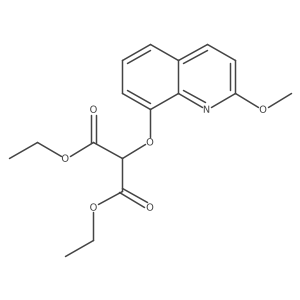2-(2-Methoxy-quinolin-8-yloxy)-malonic acid diethyl ester Structure