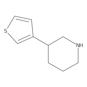 3-(Thiophen-3-yl)piperidine Structure