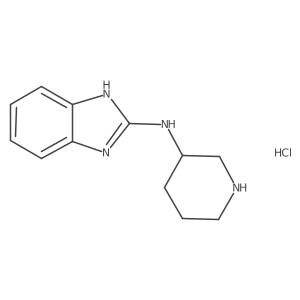 N-(piperidin-3-yl)-1H-benzo[d]imidazol-2-amine hydrochloride结构式