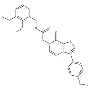 N-(2,3-dimethoxybenzyl)-2-[7-(4-methoxyphenyl)-4-oxothieno[3,2-d]pyrimidin-3(4H)-yl]acetamide结构式