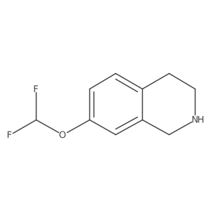 7-(Difluoromethoxy)-1,2,3,4-tetrahydroisoquinoline结构式