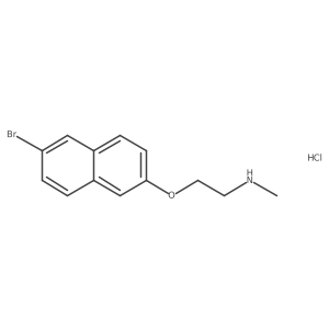 {2-[(6-Bromonaphthalen-2-yl)oxy]ethyl}(methyl)amine hydrochloride Structure