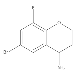 (R)-6-Bromo-8-fluorochroman-4-amine结构式