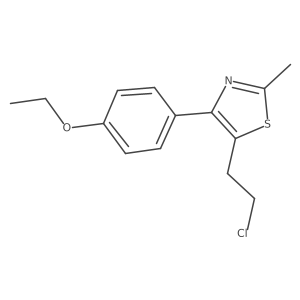 5-(2-Chloroethyl)-4-(4-ethoxyphenyl)-2-methylthiazole结构式