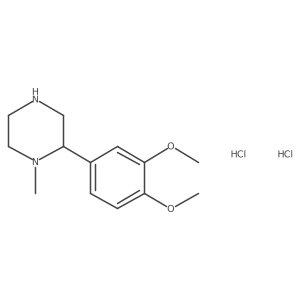 2-(3,4-Dimethoxyphenyl)-1-methylpiperazine dihydrochloride Structure