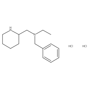 N-Benzyl-N-(piperidin-2-ylmethyl)ethanamine dihydrochloride Structure