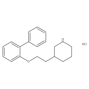 3-(2-([1,1'-Biphenyl]-2-yloxy)ethyl)piperidine hydrochloride结构式