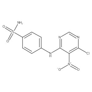 4-[(6-Chloro-5-nitropyrimidin-4-yl)amino]benzenesulfonamide Structure