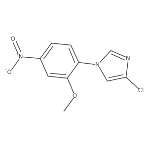 4-chloro-1-(2-methoxy-4-nitrophenyl)-1H-imidazole Structure