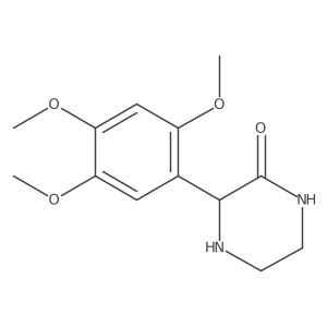 3-(2,4,5-Trimethoxy-phenyl)-piperazin-2-one结构式