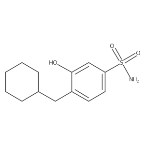 4-(Cyclohexylmethyl)-3-hydroxybenzenesulfonamide结构式