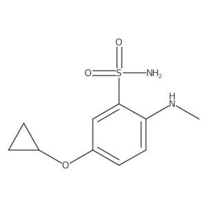 5-Cyclopropoxy-2-(methylamino)benzenesulfonamide Structure